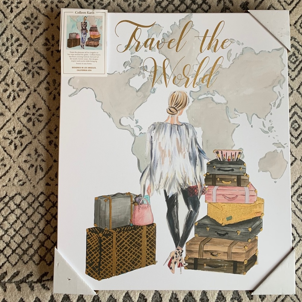 Colleen Karis Travel The World Canvas Wall Art